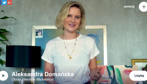 Aleksandra Domańska wspiera WOŚP - przekazała obraz na aukcję!